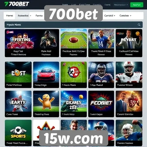 Variedade de jogos e apostas disponíveis na 700bet